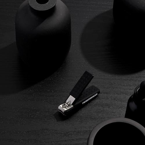 Tweezerman Precision Grip Fingernail Clipper - Stainless Steel, Black Avelisse