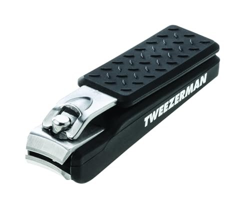 Tweezerman Precision Grip Fingernail Clipper - Stainless Steel, Black Avelisse