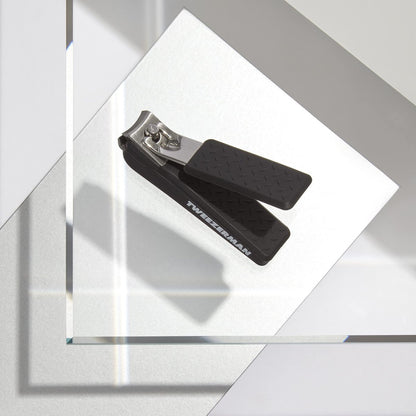 Tweezerman Precision Grip Fingernail Clipper - Stainless Steel, Black Avelisse