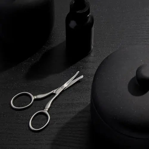 Tweezerman G.E.A.R. Facial Hair Scissors for Men – Precision Stainless Steel Grooming Shears Avelisse