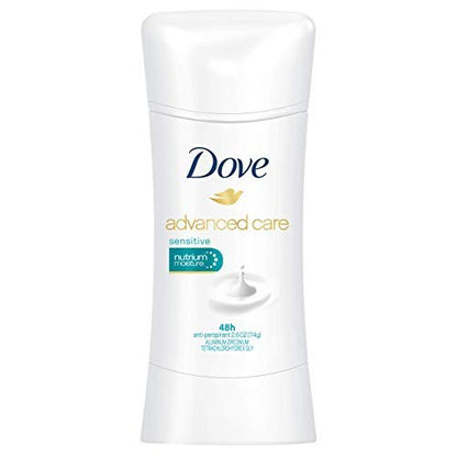 Dove Advanced Care Anti-Perspirant Deodorant for Sensitive Skin, 2.6 oz (Pack of 2) Avelisse