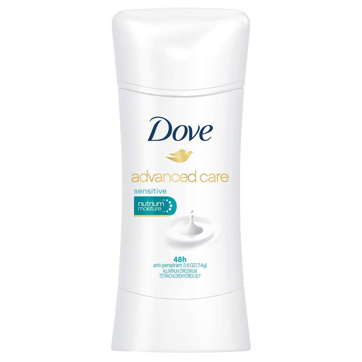 Dove Advanced Care Anti-Perspirant Deodorant for Sensitive Skin, 2.6 oz (Pack of 2) Avelisse