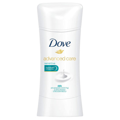Dove Advanced Care Anti-Perspirant Deodorant for Sensitive Skin, 2.6 oz (Pack of 2) Avelisse