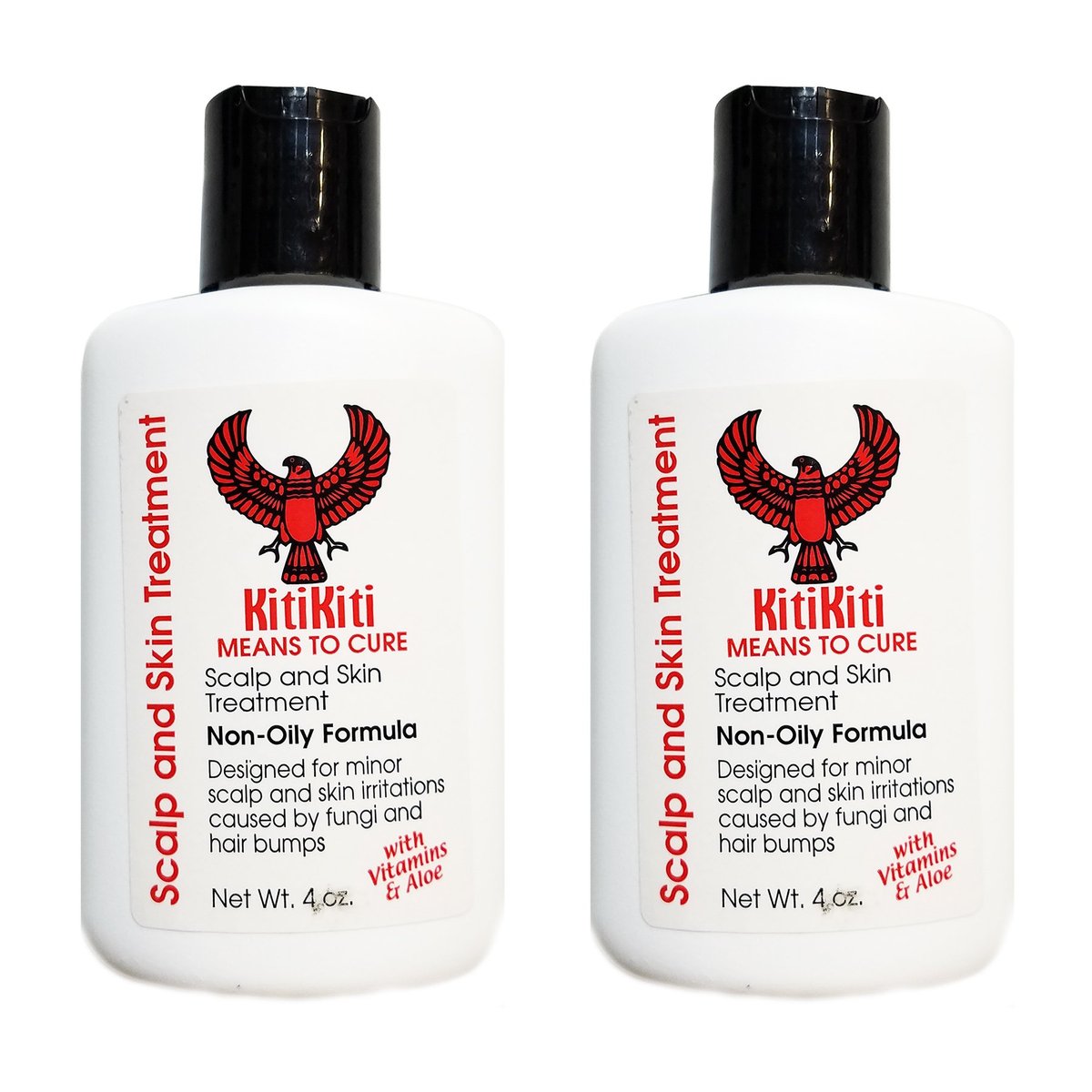 Kitikiti Scalp & Skin Treatment - Non-Oily, 4 oz (Pack of 2) for Healthy Scalp and Skin Avelisse