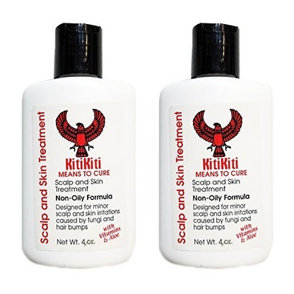 Kitikiti Scalp & Skin Treatment - Non-Oily, 4 oz (Pack of 2) for Healthy Scalp and Skin Avelisse