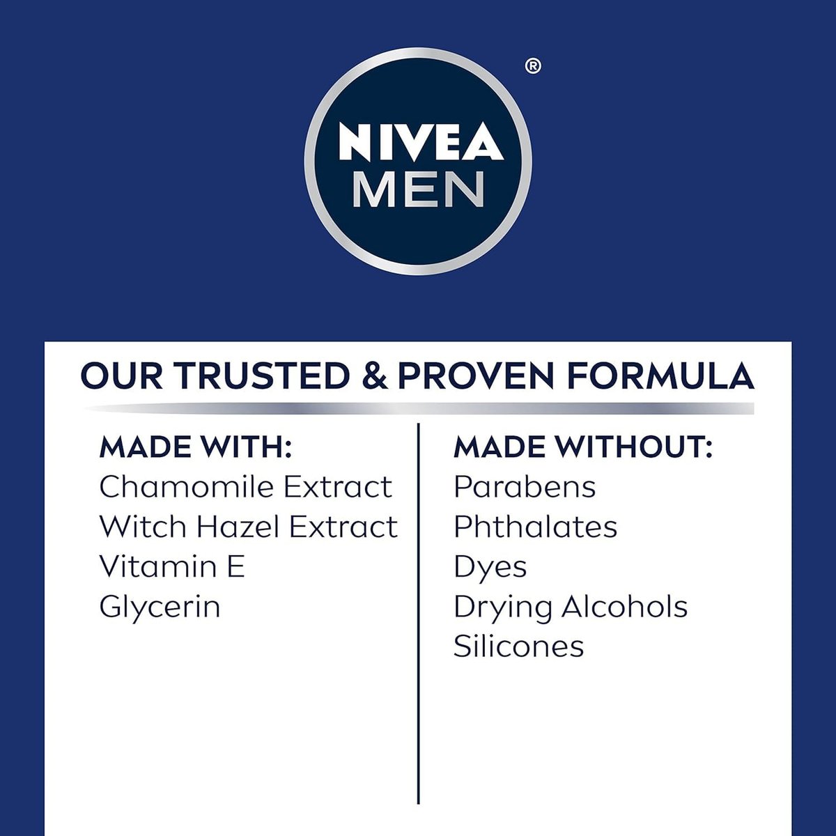 NIVEA FOR MEN Sensitive Post Shave Balm - 3.3 oz (6-Pack) Soothing Aftershave for Sensitive Skin - görsel 9