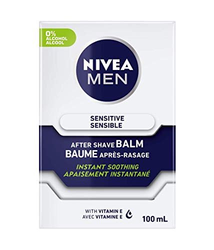 NIVEA FOR MEN Sensitive Post Shave Balm - 3.3 oz (6-Pack) Soothing Aftershave for Sensitive Skin - görsel 2