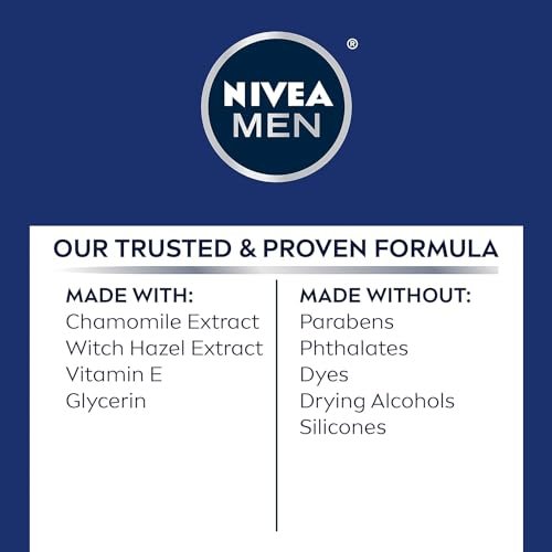 NIVEA FOR MEN Sensitive Post Shave Balm - 3.3 oz (6-Pack) Soothing Aftershave for Sensitive Skin - görsel 10