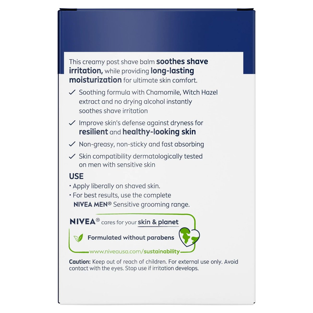 NIVEA FOR MEN Sensitive Post Shave Balm - 3.3 oz (6-Pack) Soothing Aftershave for Sensitive Skin - görsel 17