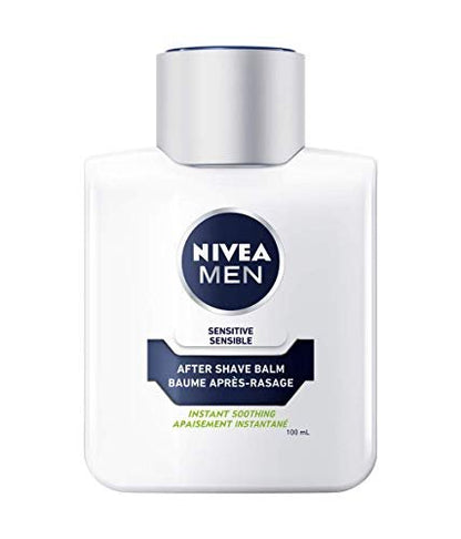NIVEA FOR MEN Sensitive Post Shave Balm - 3.3 oz (6-Pack) Soothing Aftershave for Sensitive Skin
