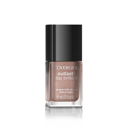 COVERGIRL Outlast Stay Brilliant Nail Gloss - Being Blonde 95, Long-Lasting Shine, 0.37 fl oz