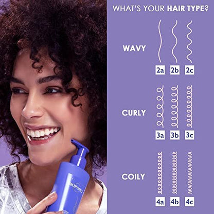 BIOPOINT Anti-Frizz and Anti-Crespo Curl and Wave Shampoo - Hydrating Formula for Defined, Elastic Curls