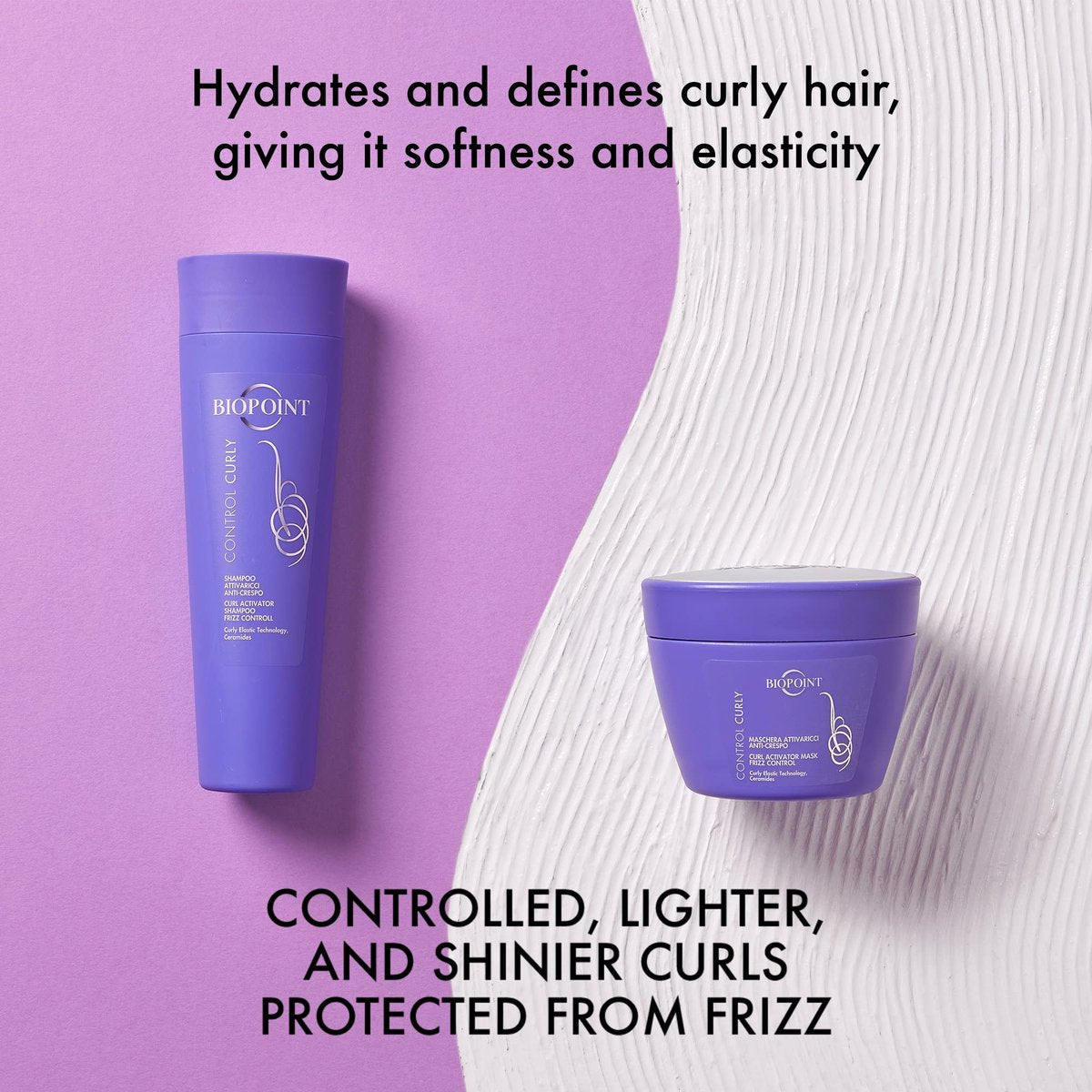 BIOPOINT Anti-Frizz and Anti-Crespo Curl and Wave Shampoo - Hydrating Formula for Defined, Elastic Curls - görsel 7
