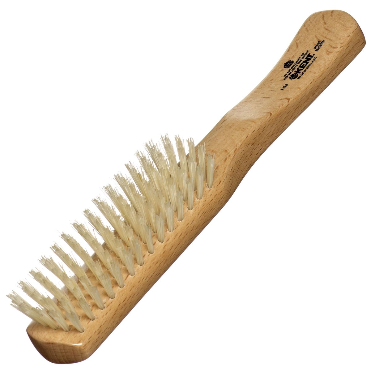 Kent LG3 Finest Hair Brush for Women – Natural Beechwood & Boar Bristle Narrow Hairbrush for Fine to Medium Hair – Dry Brush for Styling, Straightening & Stimulating Oils - görsel 1