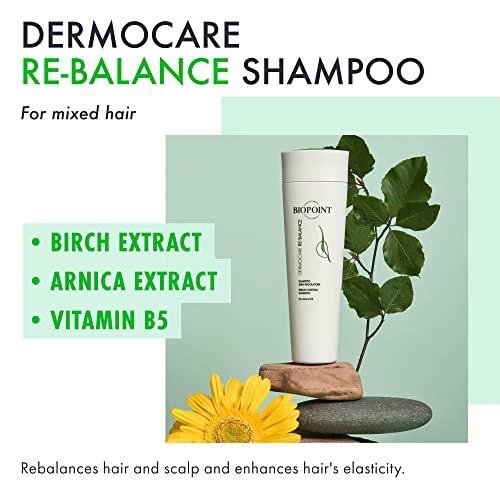 BIOPOINT Rebalancing Shampoo for Oily Scalp and Dry Ends - Dermocare Sebum Regulating Shampoo for Greasy Hair - Oily Scalp Treatment, 7.05 Fl Oz - görsel 6
