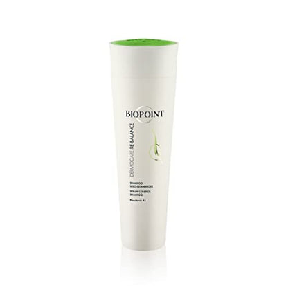 BIOPOINT Rebalancing Shampoo for Oily Scalp and Dry Ends - Dermocare Sebum Regulating Shampoo for Greasy Hair - Oily Scalp Treatment, 7.05 Fl Oz