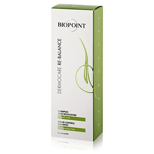 BIOPOINT Rebalancing Shampoo for Oily Scalp and Dry Ends - Dermocare Sebum Regulating Shampoo for Greasy Hair - Oily Scalp Treatment, 7.05 Fl Oz - görsel 4