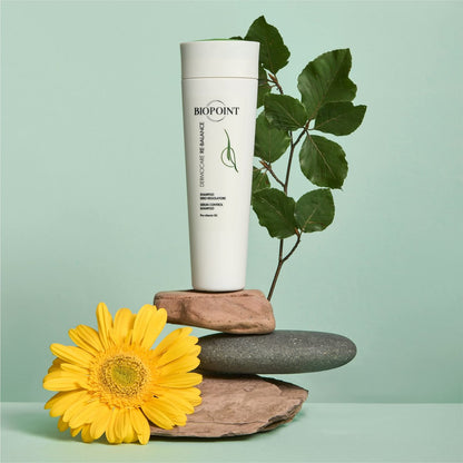BIOPOINT Rebalancing Shampoo for Oily Scalp and Dry Ends - Dermocare Sebum Regulating Shampoo for Greasy Hair - Oily Scalp Treatment, 7.05 Fl Oz