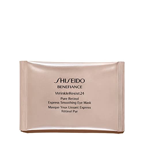 Shiseido Benefiance WrinkleResist24 Pure Retinol Express Smoothing Eye Mask - 12 Pairs - Reduce Wrinkles in 15 Minutes Avelisse