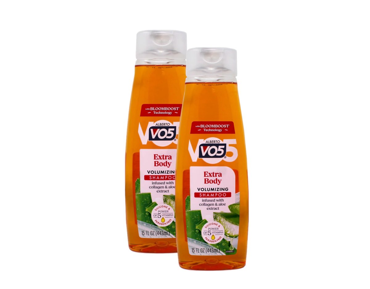 Alberto VO5 Extra Body Volumizing Shampoo, 12.5 fl oz (Pack of 2) – For Fine, Limp Hair - görsel 2
