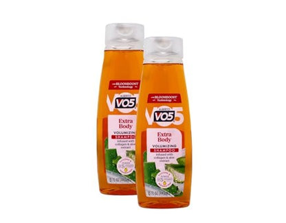 Alberto VO5 Extra Body Volumizing Shampoo, 12.5 fl oz (Pack of 2) – For Fine, Limp Hair