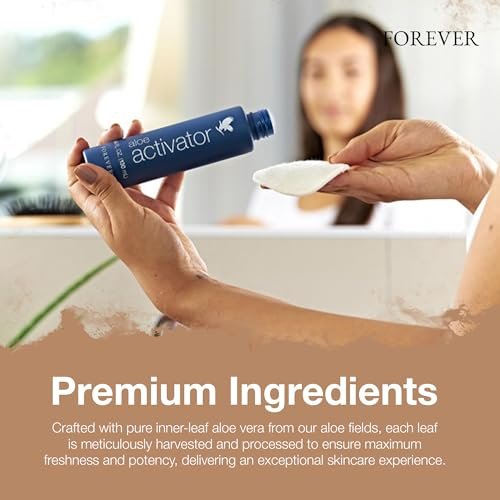 Forever Living Aloe Activator - 98% Aloe Vera Gel Moisturizer for Sensitive Skin - Vegan & Gluten-Free - 4.4 fl oz Avelisse