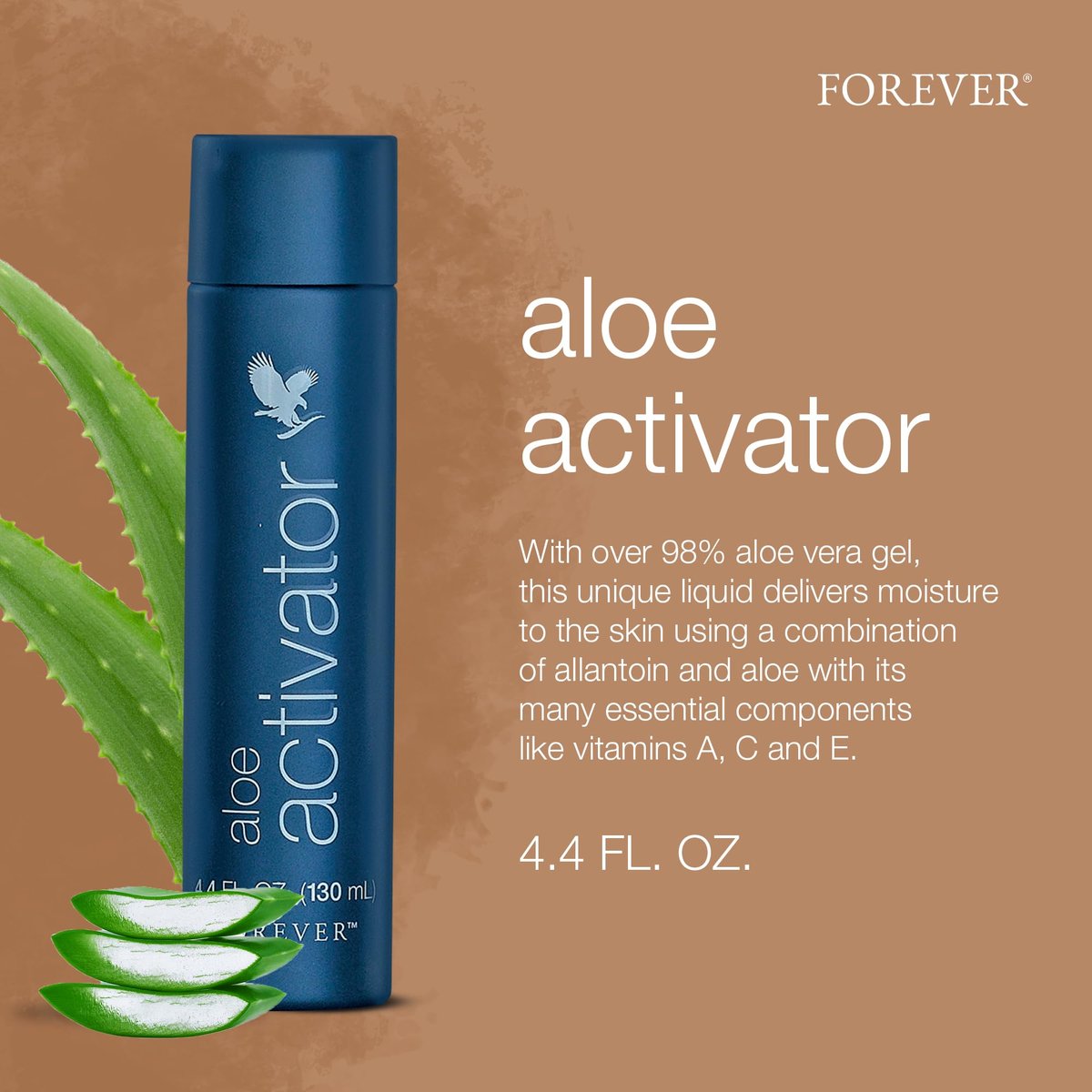 Forever Living Aloe Activator - 98% Aloe Vera Gel Moisturizer for Sensitive Skin - Vegan & Gluten-Free - 4.4 fl oz Avelisse