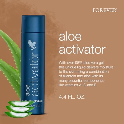 Forever Living Aloe Activator - 98% Aloe Vera Gel Moisturizer for Sensitive Skin - Vegan & Gluten-Free - 4.4 fl oz Avelisse