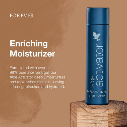 Forever Living Aloe Activator - 98% Aloe Vera Gel Moisturizer for Sensitive Skin - Vegan & Gluten-Free - 4.4 fl oz Avelisse