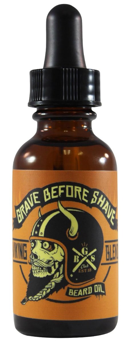 Grave Before Shave Viking Blend Beard Oil – Premium Beard Conditioner for Men, 1 Fl Oz - görsel 1