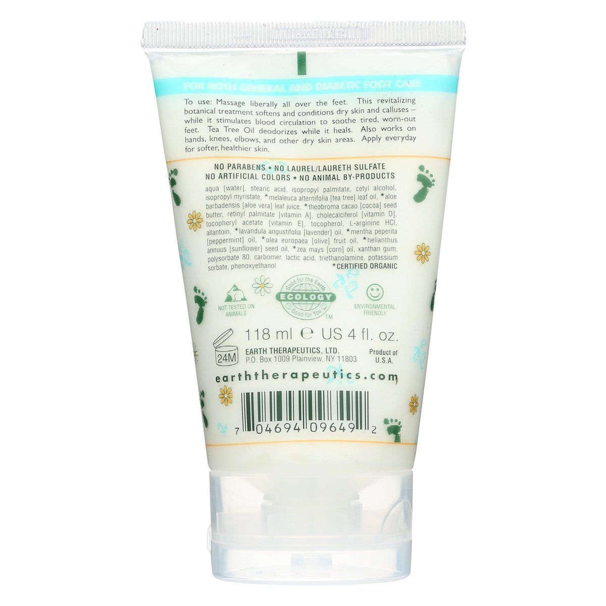 Earth Therapeutics Foot Repair Balm for Dry, Cracked Feet & Heels - 4 oz Intensive Moisturizing Cream - görsel 3