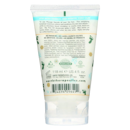 Earth Therapeutics Foot Repair Balm for Dry, Cracked Feet & Heels - 4 oz Intensive Moisturizing Cream