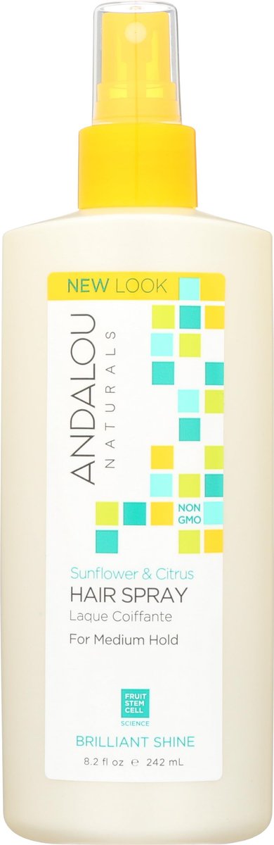 Andalou Naturals Medium Hold Hair Spray Sunflower and Citrus - 8.2 fl oz Avelisse
