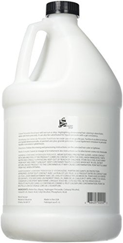 Super Star Stabilized Cream Peroxide Developer 20 Volume 1 Gallon (128 oz) - Professional Hair Color Developer Avelisse