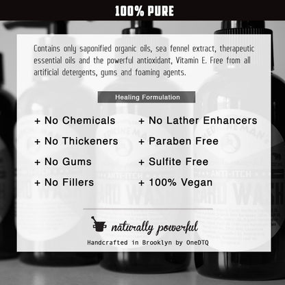OneDTQ Beard Wash for Itchy Beard & Beardruff – Natural – Soothes, Softens, Deep Cleans – 4.7 FL OZ Avelisse