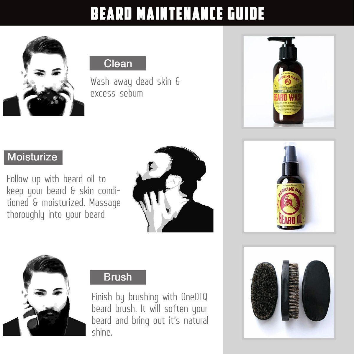 OneDTQ Beard Wash for Itchy Beard & Beardruff – Natural – Soothes, Softens, Deep Cleans – 4.7 FL OZ Avelisse
