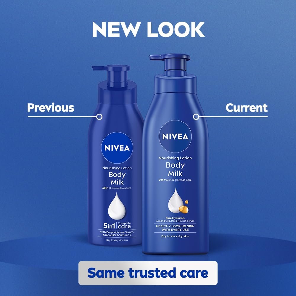NIVEA Nourishing Body Milk for Very Dry Skin, 400ml – Richly Caring Moisturizer - görsel 15