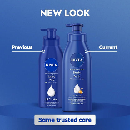 NIVEA Nourishing Body Milk for Very Dry Skin, 400ml – Richly Caring Moisturizer