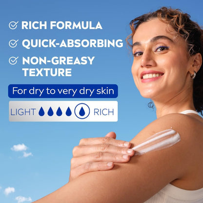 NIVEA Nourishing Body Milk for Very Dry Skin, 400ml – Richly Caring Moisturizer