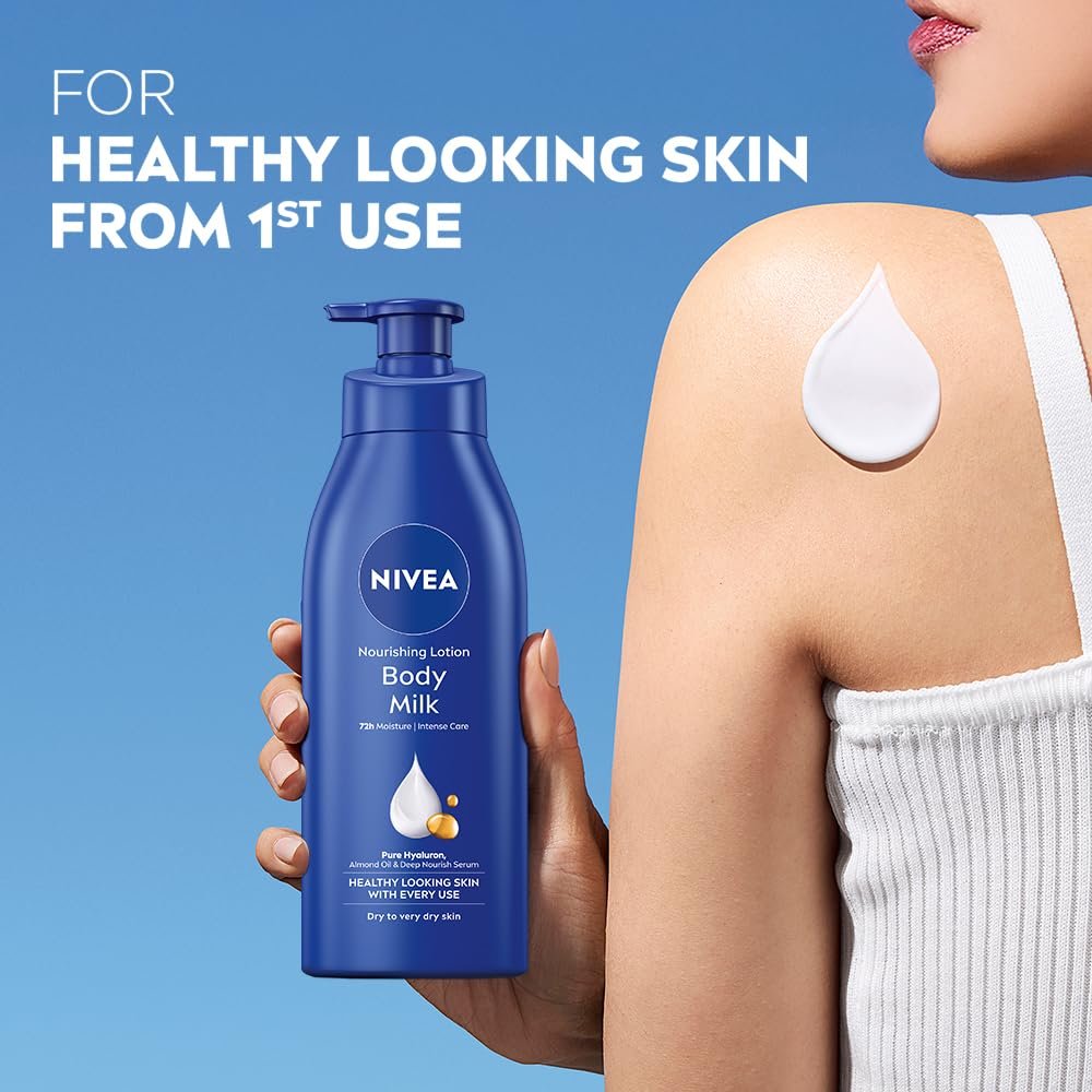NIVEA Nourishing Body Milk for Very Dry Skin, 400ml – Richly Caring Moisturizer - görsel 5