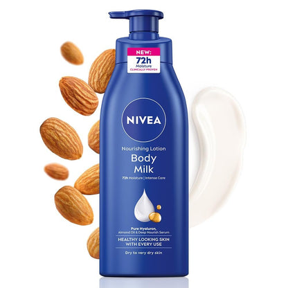 NIVEA Nourishing Body Milk for Very Dry Skin, 400ml – Richly Caring Moisturizer