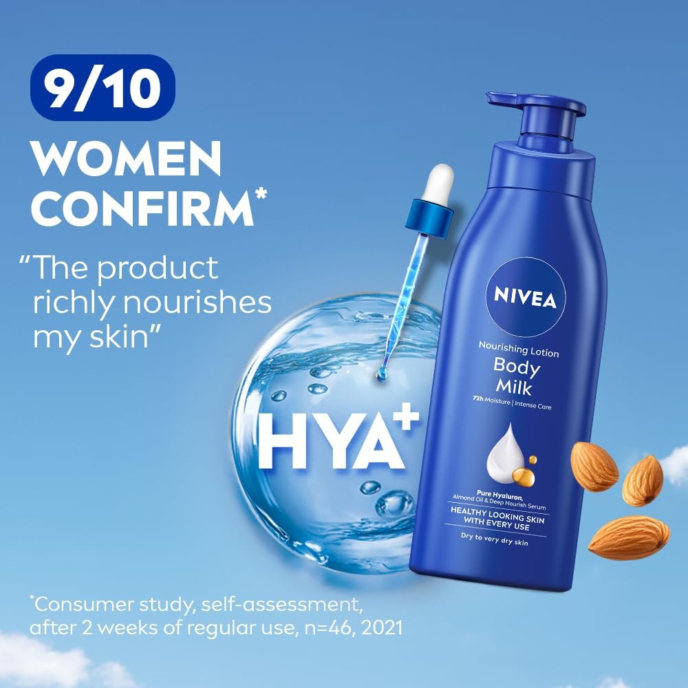 NIVEA Nourishing Body Milk for Very Dry Skin, 400ml – Richly Caring Moisturizer - görsel 9