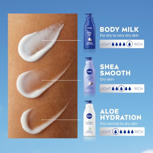NIVEA Nourishing Body Milk for Very Dry Skin, 400ml – Richly Caring Moisturizer - görsel 14
