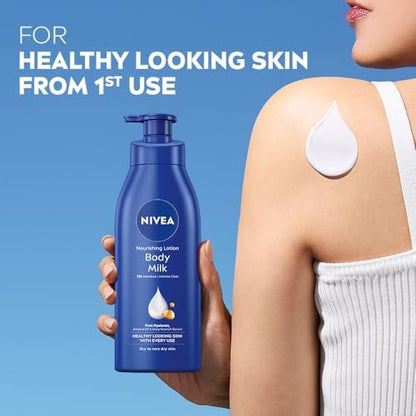 NIVEA Nourishing Body Milk for Very Dry Skin, 400ml – Richly Caring Moisturizer