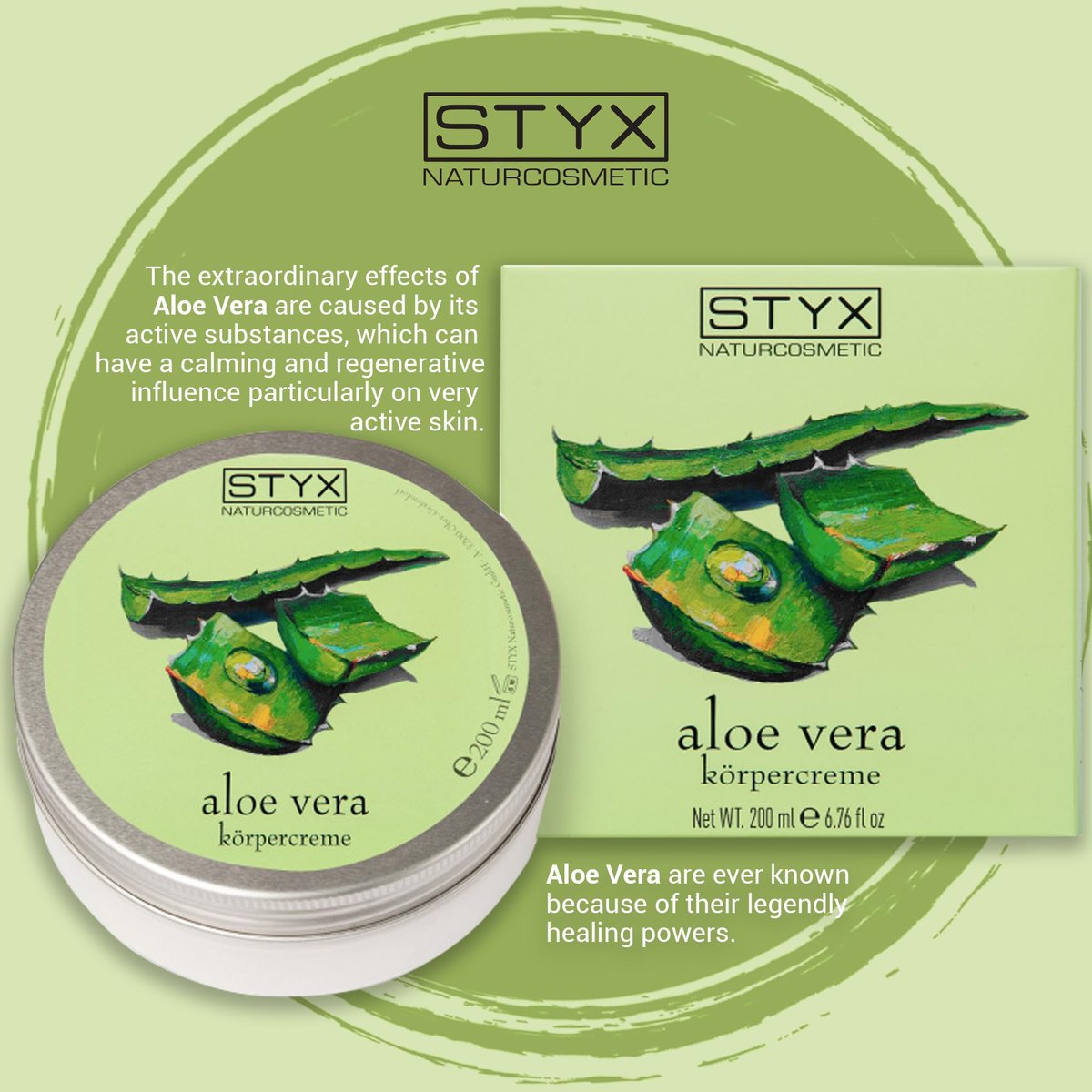 STYX Aloe Vera Body Cream – Organic After Sun Lotion for Sunburn Relief with Shea Butter, Jojoba Oil, Macadamia Oil & Soybean Oil - görsel 3