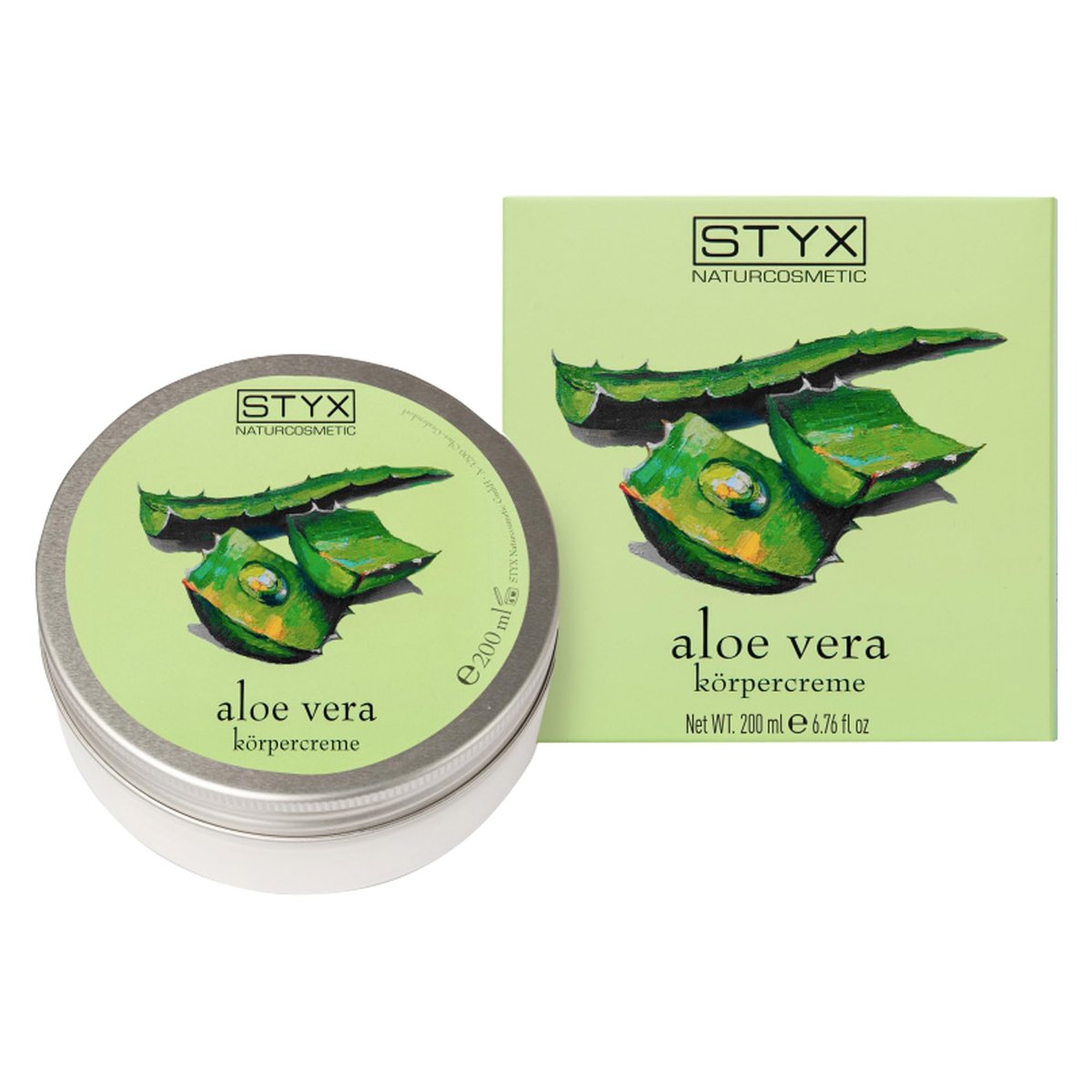 STYX Aloe Vera Body Cream – Organic After Sun Lotion for Sunburn Relief with Shea Butter, Jojoba Oil, Macadamia Oil & Soybean Oil - görsel 1