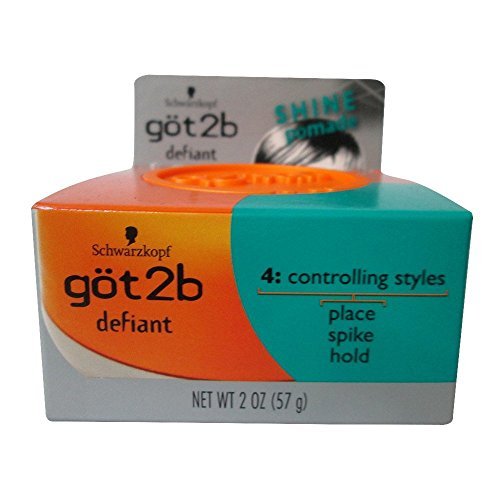 Got2b Stackable Defiant Shine Pomade 2 Oz (Pack of 3) – High Hold, High Shine Hair Styling Avelisse