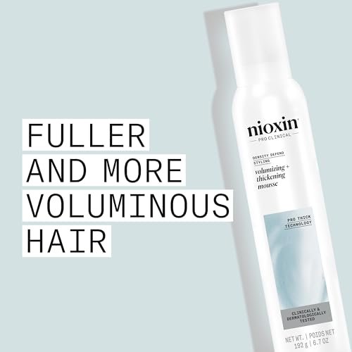 Nioxin Density Defend Styling Mousse – Volumizing & Thickening Support for Fine Hair, 6.7 Fl Oz - görsel 6