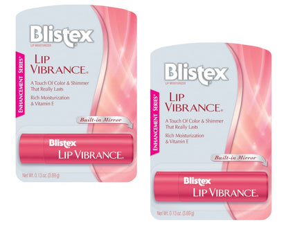 Blistex Lip Vibrance Tinted Lip Protectant SPF 15, 0.13 oz (Pack of 2)