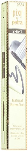 Pixi Natural Brow Duo - Soft Black | Define & Shape Eyebrows